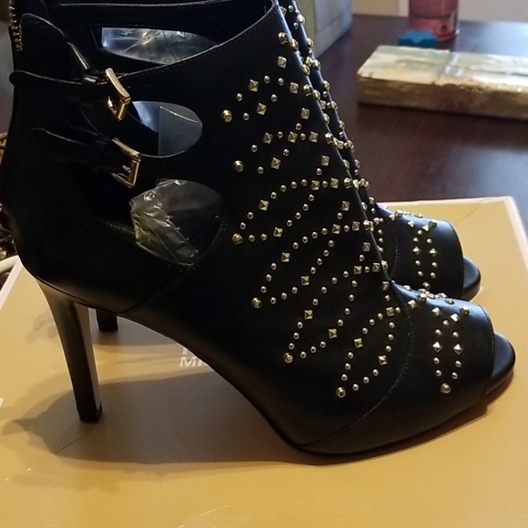 Michael Kors Jordana Open Toe Booties Size 9.5m - Picture 4 of 8